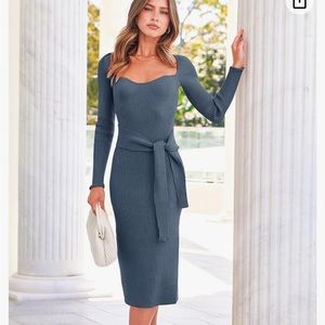 Dusty blue, sweater dress ❄️